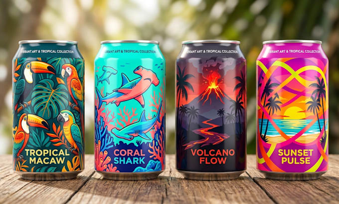 do label, logo for beer, energy drink, can, beverage, soda, drinks, juice, water