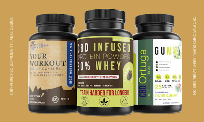 design unique cbd oil label and packaging, product packaging