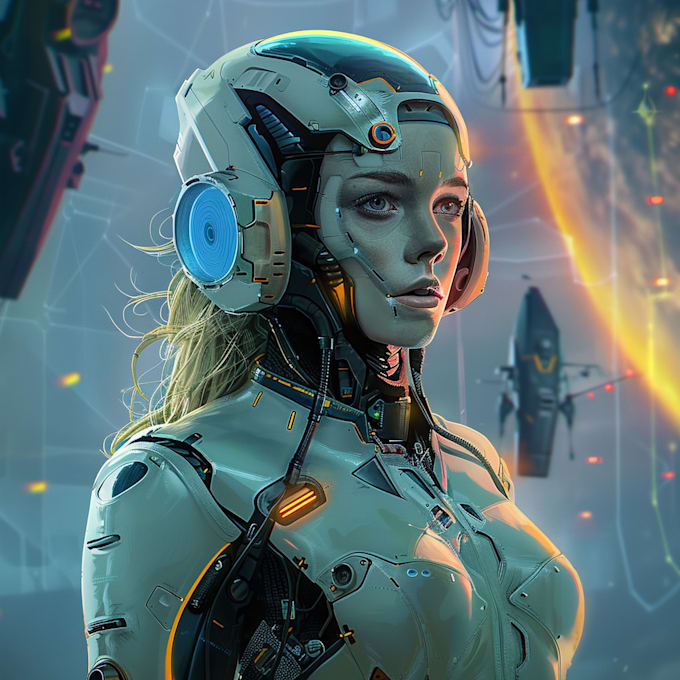 Draw a sci fi character art illustration by Aaksatee | Fiverr
