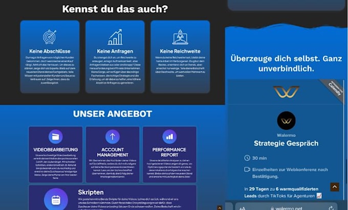 create landing page and complete wordpress website