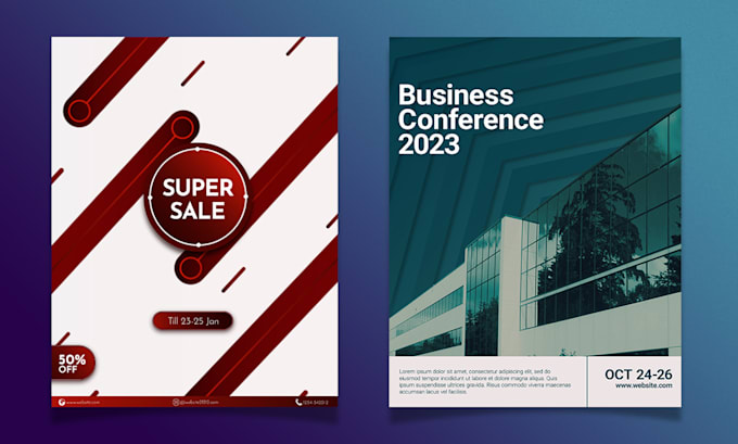 design a one page professional business flyer