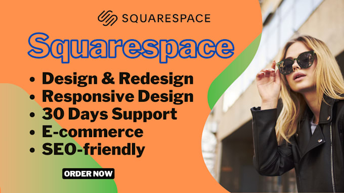 design squarespace website, redesign squarespace website with SEO