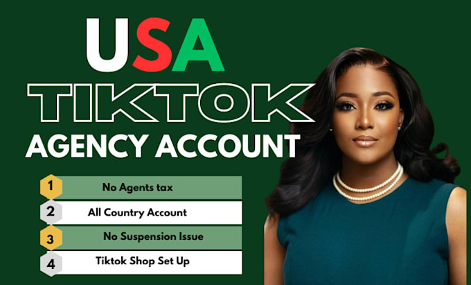 build USA tiktok agency account US tiktok shop ads manager for any country