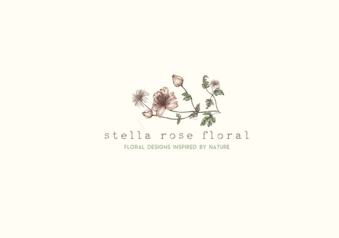 make superior minimalist floral logo