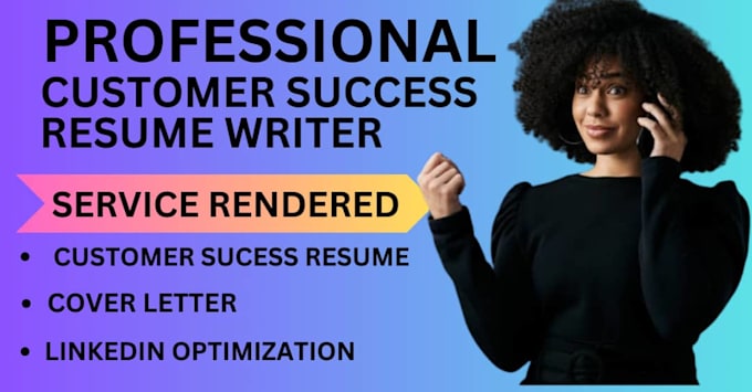 write customer success manager resume, intern, associate and director cv