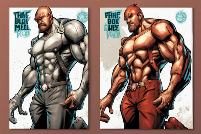 draw superhero character comic style
