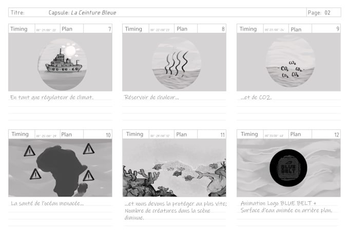 draw storyboards for educational and explainer videos