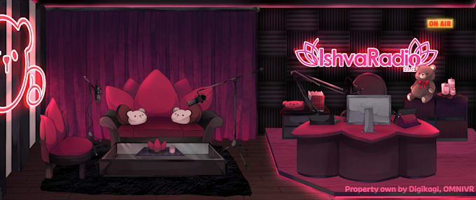 made a background art scene for v tuber, games and animation