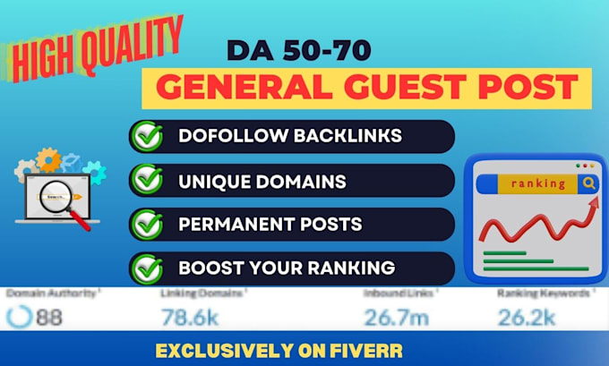 do premium general guest post and high da guest post services for SEO boost