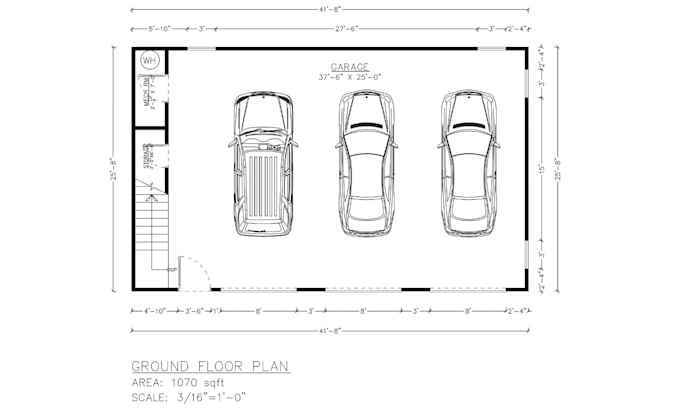 redraw the architectural 2d floor plan and interior design in autocad