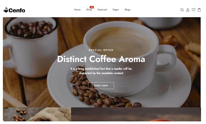 build coffee shopify store coffee website coffee store coffee dropshipping store