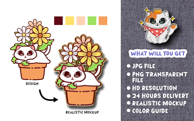 make custom cute enamel pin design