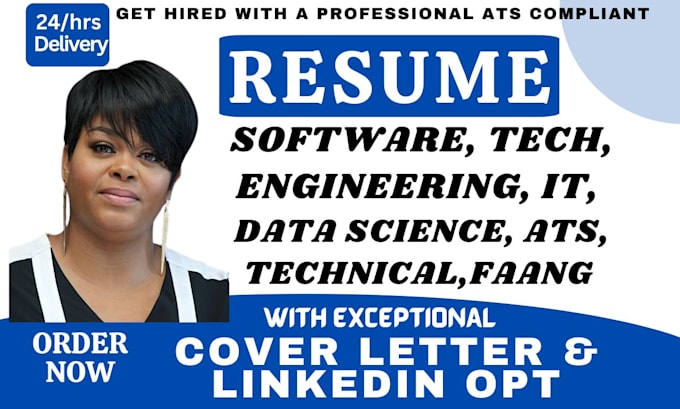 write job winning software, tech, engineering, IT, faang, construction resume