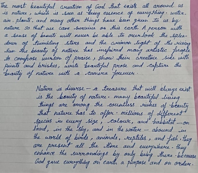 do handwriting assignment job