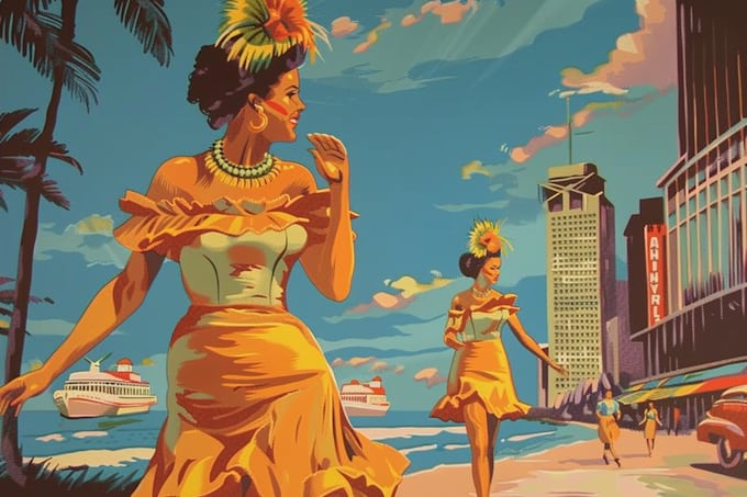 design a vintage poster design