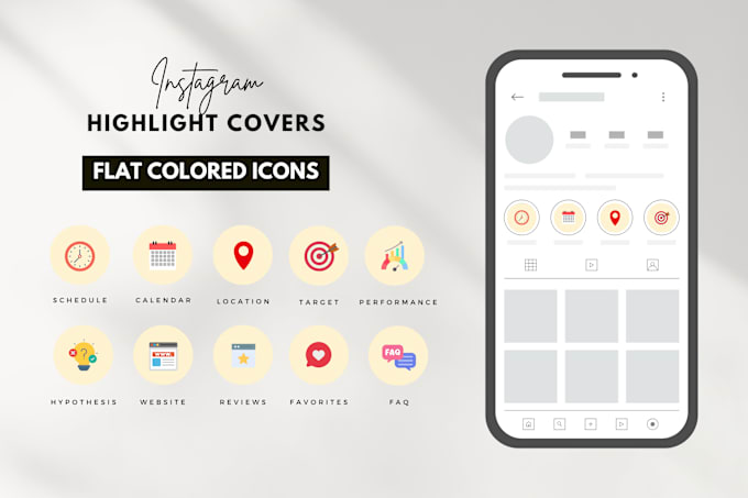 create professional instagram highlight icons