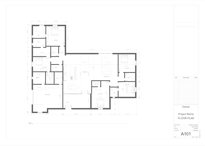create, modify your architectural plan in autocad