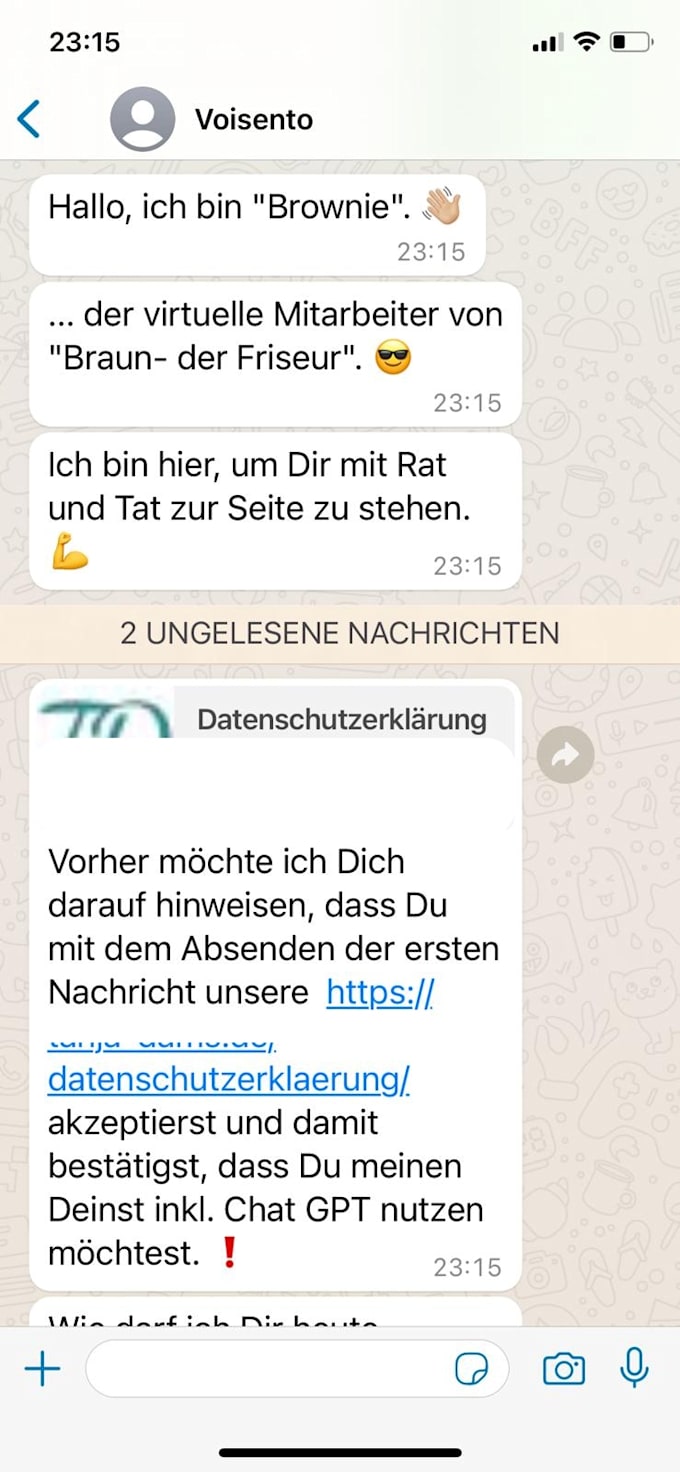 develop an ai powered whatsapp support chatbot