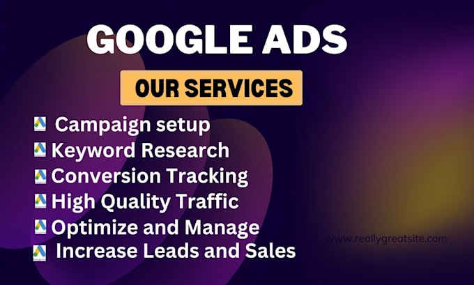 setup, optimize google ads, adwards, PPC search, display and pmax campaigns