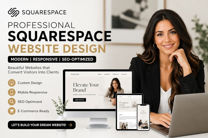 design and develop squarespace website