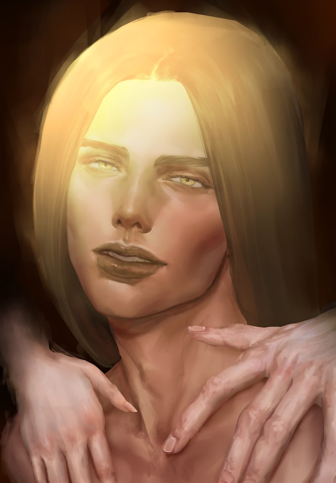 create a semi realistic character illustration
