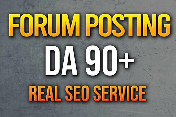 forum posting backlinks 90 high authority links