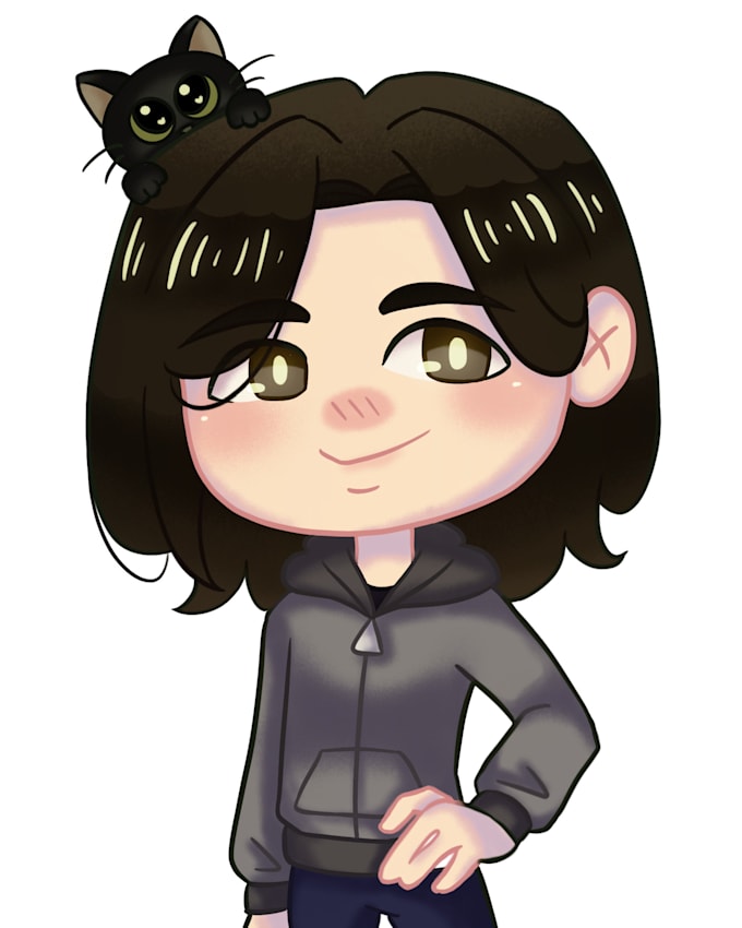 draw a kawaii chibi caricature portrait