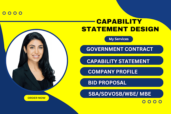 design government capability statement, capability statement business plan