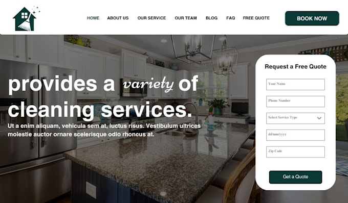 Design office cleaning website house cleaning website janitorial