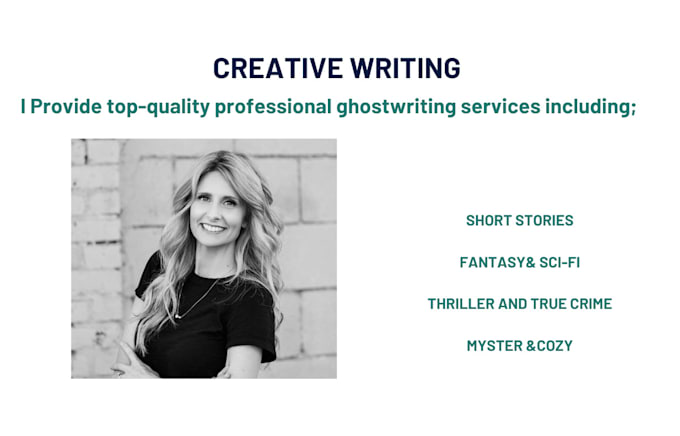 be your fantasy, science fiction ghostwriter