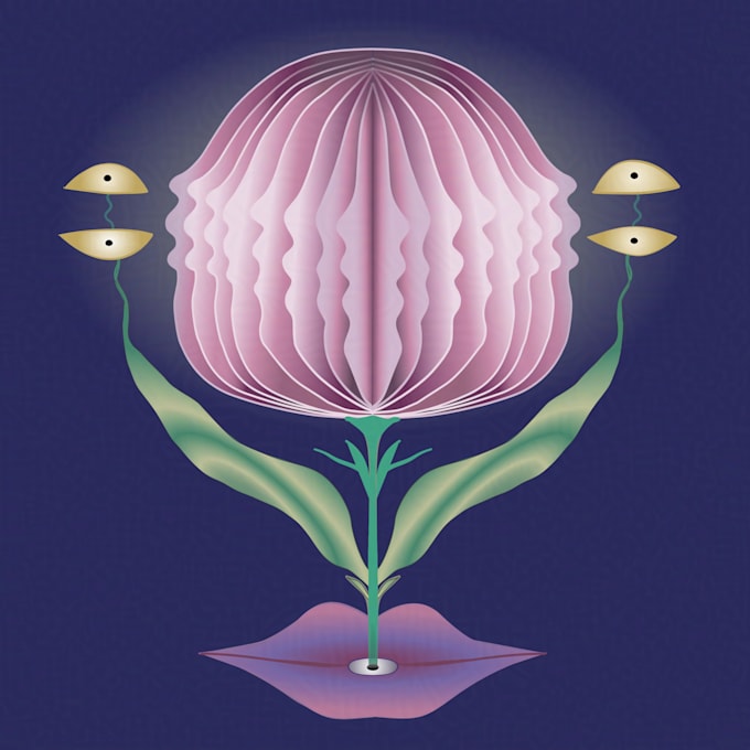 create a quirky, surreal illustration