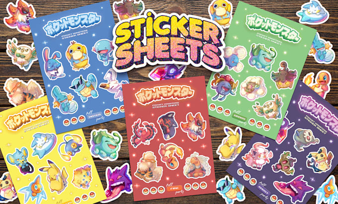create custom sticker illustration