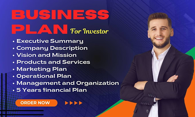 write an investor ready business plan and financial plan