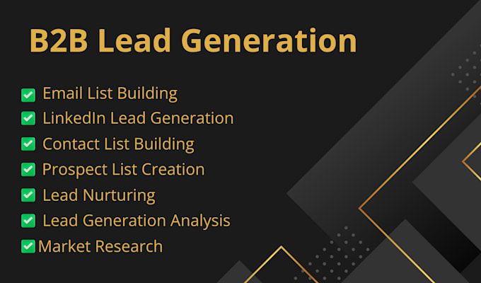 do b2b lead generation and data entry