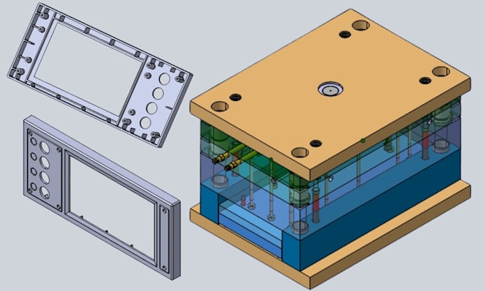 Design injection mold moldflow analysis dfm component product ...