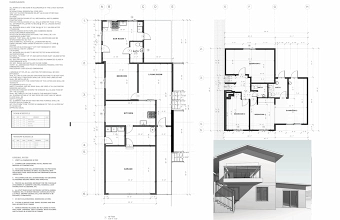 Draw floor plans, mep, architecture, deck adu house plan for city permit