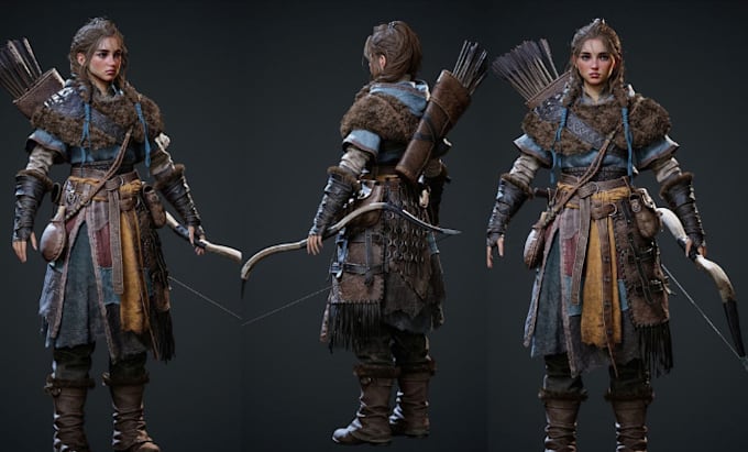 3d game character,3d modelling,3d character model ,npc model, asset and props