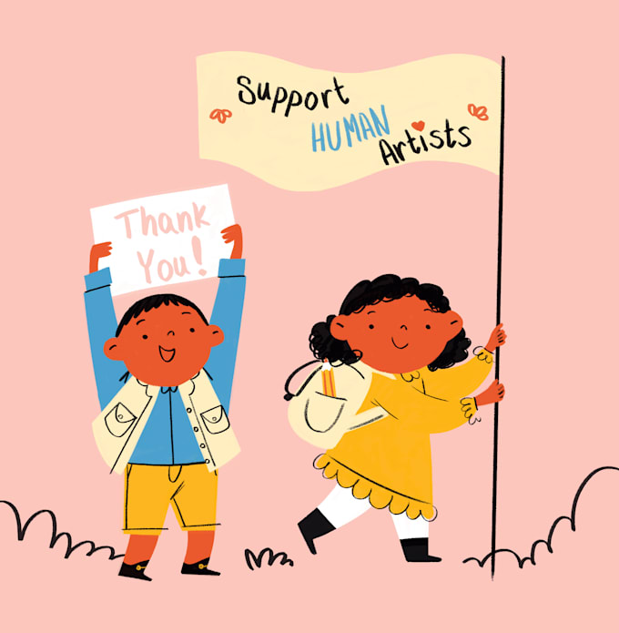 create colorful quirky children book illustrations