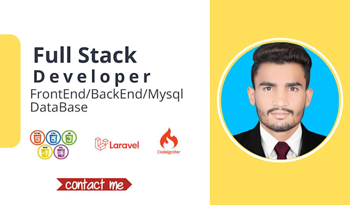 be your full stack laravel web developer for websites
