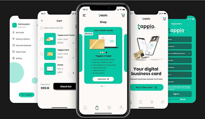 Develop nfc app, nfc business card, digital card, nfc website, nfc ... image.