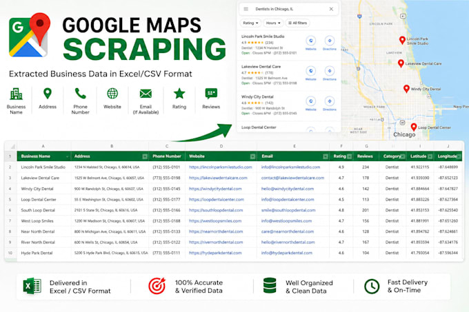 scrape google maps business leads with emails and phone numbers