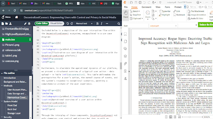 use latex language to rewrite your publication or research on overleaf