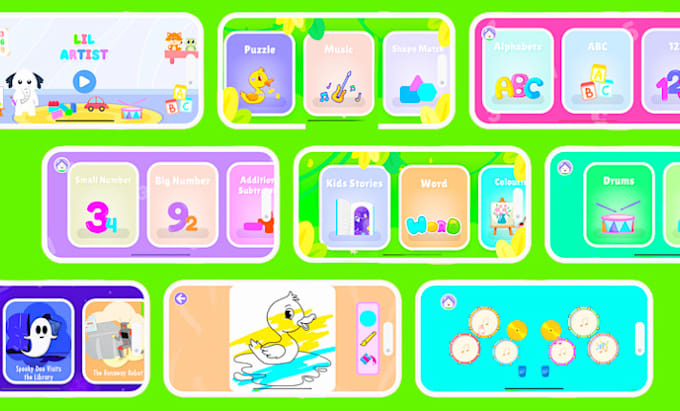 develop kid learning app kids app game educational app school app mobile game