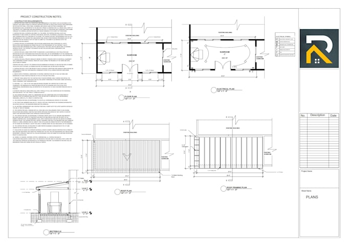 do your deck, garage, patio addition blueprint for permit