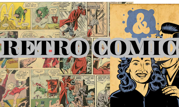 draw vintage retro comic art vintage illustration 70s80s pop  art art commission