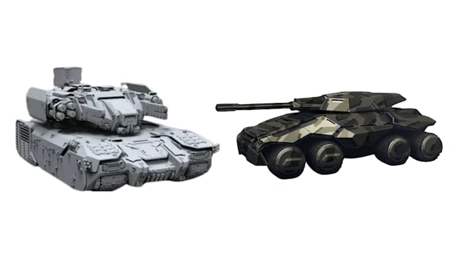 model 3d military vehicle for games and rendering