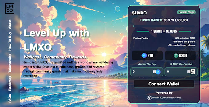 create crypto token website, presale website, memecoin website