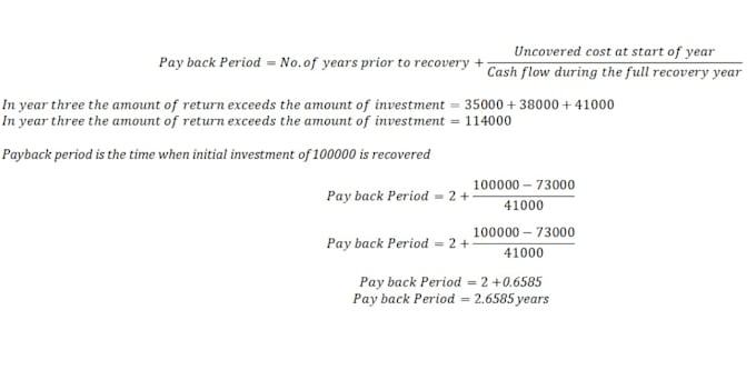 do payback period or npv or irr and ROI