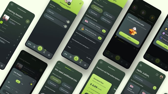 do UI UX mobile app design and prototype in figma