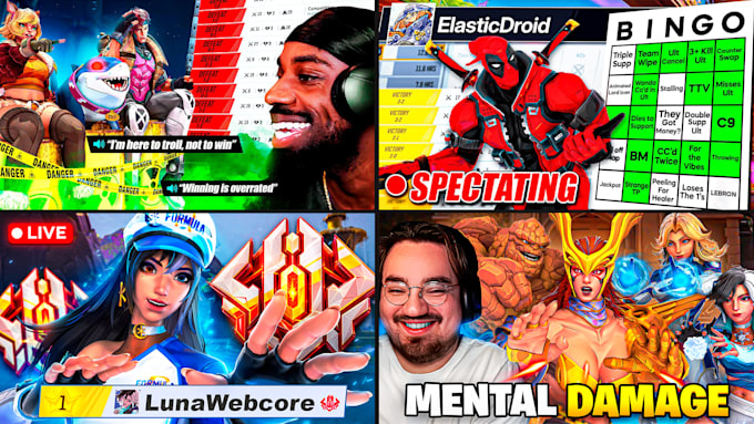 design eye catching marvel rivals thumbnail